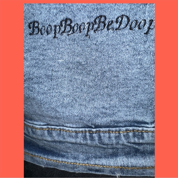 Betty  Boop Embroidered Got Basketball Denim Vest - Picture 5 of 10
